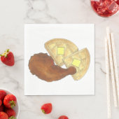 Classic Soul Food Fried Chicken and Waffles Diner Servet (Insitu)