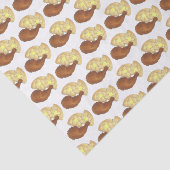 Classic Soul Food Fried Chicken and Waffles Diner Tissuepapier (Detail)