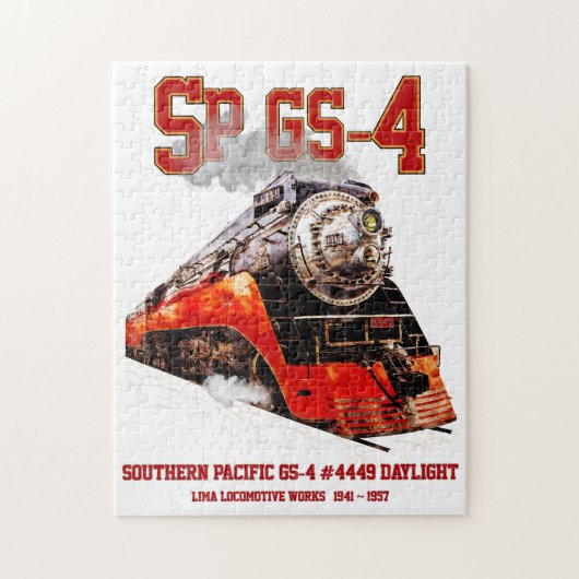 Classic Southern Pacific GS-4 Steam Locomotive Legpuzzel (Verticaal)