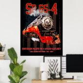 Classic Southern Pacific GS-4 Steam Locomotive Poster (Thuiskantoor)