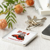 Classic Southern Pacific GS-4 Steam Locomotive Sleutelhanger (Zijkant)