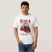Classic Southern Pacific GS-4 Steam Locomotive T-shirt (Voorkant volledig)