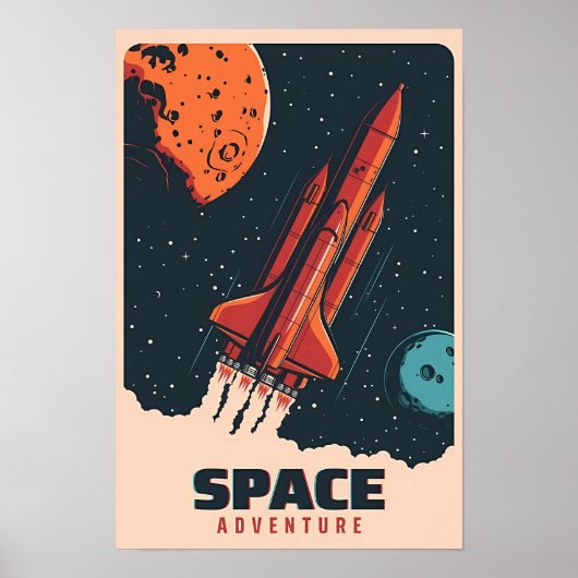 Classic Space Adventure  Poster (Voorkant)