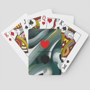 Classic Speelkaarten Trend Abstract Groen Zwart