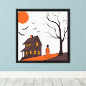 Classic Spider-Man with Dynamic Cosmic Background Canvas Afdruk (Insitu (Houten vloer))
