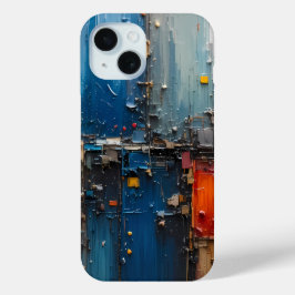 Classic Spider-Man with Dynamic Cosmic Background iPhone 15 Case