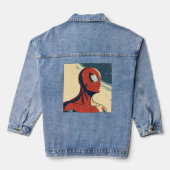 Classic Spider-Man with Dynamic Cosmic Background Denim Jacket (Achterkant)