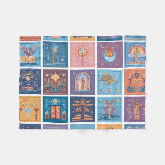 Classic Spider-Man with Dynamic Cosmic Background Fleece Deken (Voorkant (Horizontaal))