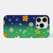 Classic Spider-Man with Dynamic Cosmic Background iPhone Hoesje (Achterkant horizontaal)