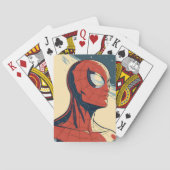 Classic Spider-Man with Dynamic Cosmic Background Pokerkaarten (Achterkant)