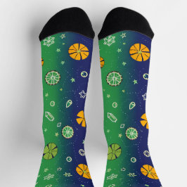 Classic Spider-Man with Dynamic Cosmic Background Sokken