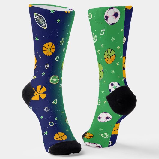 Classic Spider-Man with Dynamic Cosmic Background Sokken (Gebogen)