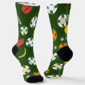 Classic Spider-Man with Dynamic Cosmic Background Sokken (Gebogen)