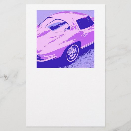Classic Split Window Corvette Briefpapier (Voorkant)