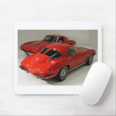 Classic Split Window Red Corvette Muismat (Met muis)