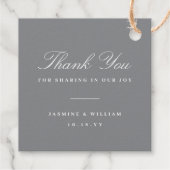 Classic Square Double Happiness Chinese Wedding Fo Bedankjes Labels (Achterkant)