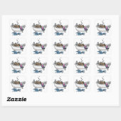 Classic Square Sticker/Pet Bath Vierkante Sticker (Vel)