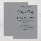 Classic Stag Party Kaart (Voorkant / Achterkant)