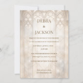 Classic Stained Glass Cathedral- Champagne Gold Kaart (Voorkant)