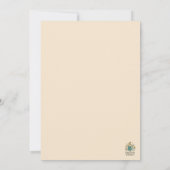 Classic Stained Glass Cathedral- Champagne Gold Kaart (Achterkant)