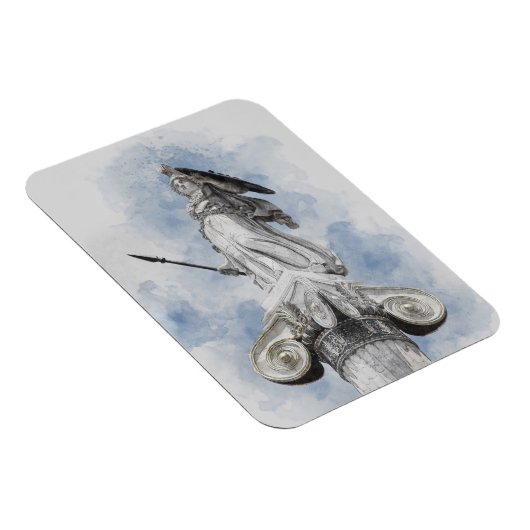 Classic Statue of Athena – Mythology-Inspired  Magneet (Rechterzijde)
