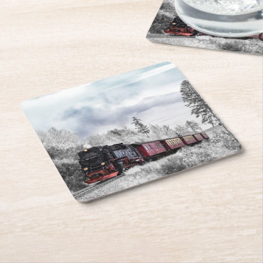 Classic  Steam Engine Train 997243-1 Kartonnen Onderzetters (Schuin)