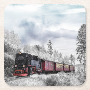 Classic  Steam Engine Train 997243-1 Kartonnen Onderzetters