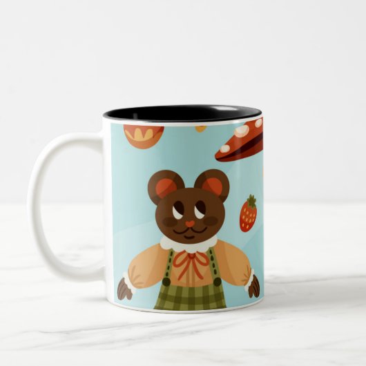 Classic sticker design coffee mug  tweekleurige koffiemok (Links)
