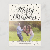 Classic Stippen Kerstkaart Briefkaart (Voorkant)