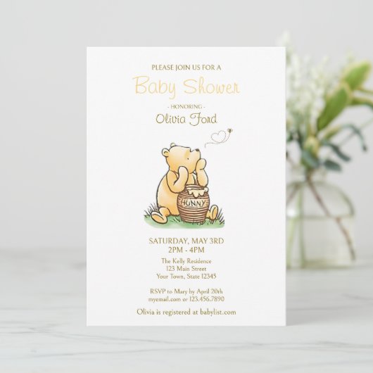 Classic Story Book Baby shower Uitnodiging (Staand voorkant)