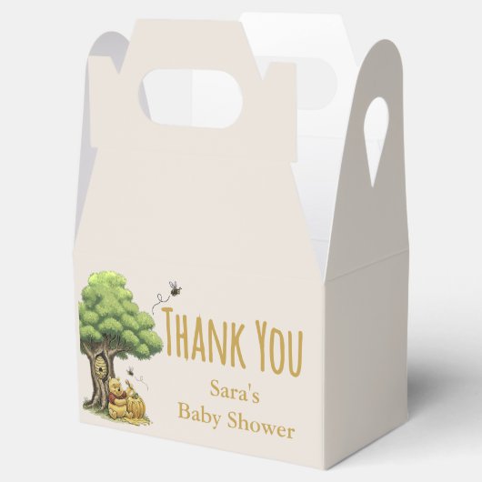 Classic Storybook Beer Baby shower Bedankt Bedankdoosjes (Geopend)