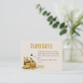Classic Storybook Beer Baby shower Luier Raffle Informatiekaartje (Staand voorkant)