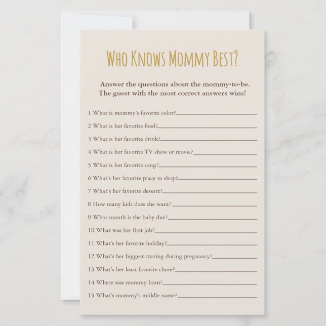 Classic Storybook Beer Wie kent mama Beste spel (Voorkant)