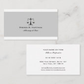 Classic Stripe Attorney of law Justice Scale Visitekaartje (Voorkant / Achterkant)