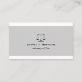 Classic Stripe Attorney of law Justice Scale Visitekaartje (Voorkant)