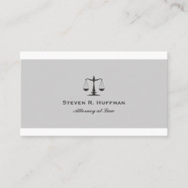 Classic Stripe Attorney of law Justice Scale Visitekaartje