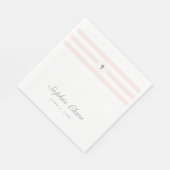 Classic stripe faux folie cross-baptisme servet (Hoek)