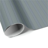 Classic Stripe in Deep Blue tones Cadeaupapier (Rol Hoek)