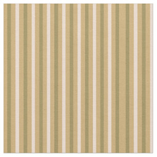 Classic Stripe Olive Green en Cream Stof