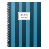 Classic Striped Notebook Custom Name Journal Notitieboek (Voorkant)