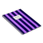 Classic Striped Notebook Custom Name Journal  Notitieboek (Rechterzijde)