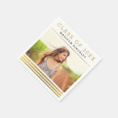 Classic Stripes Graduparty Napkin Servet (Hoek)