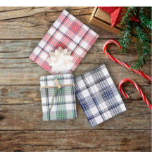 Classic Stripes Kerst Wrapping Sheet Set van 3