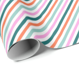 Classic Stripes Kerstvakantie Cadeaupapier