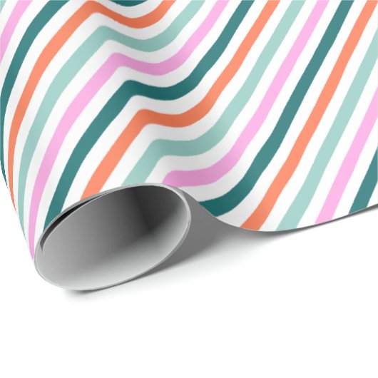 Classic Stripes Kerstvakantie Cadeaupapier (Rol Hoek)