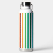  Classic Stripes Kleurrijke Regenboog Waterfles (Achterkant)
