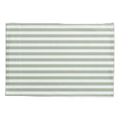 Classic Stripes Sage Green Kussensloop (Achterkant)
