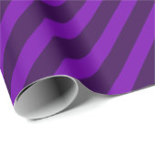  Classic Stripes Sjabloon Donker Paarse Gift Cadeaupapier (Rol Hoek)