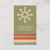 Classic Stripes Visitekaartjes (Achterkant)