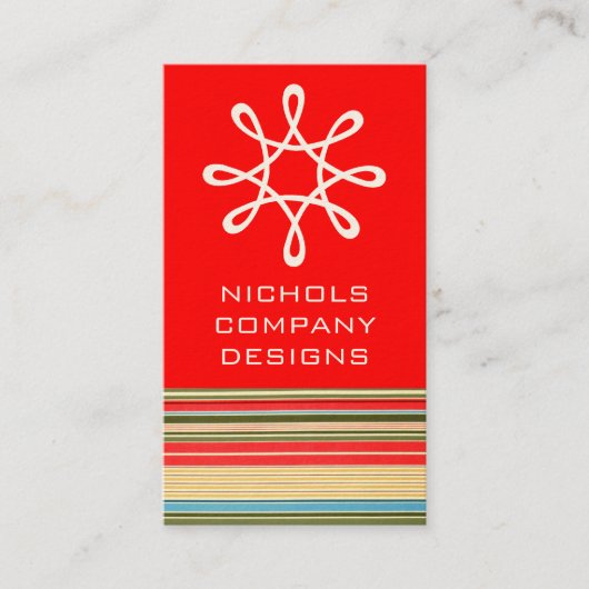 Classic Stripes Visitekaartjes (Voorkant)